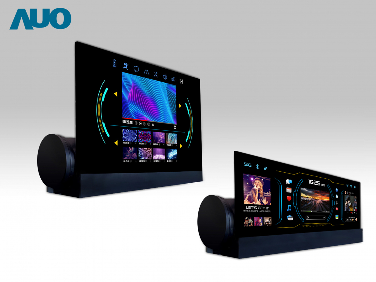 友達14.6吋可捲式Micro LED面板，導入車內資訊、影音娛樂及駕駛安全系統，翻轉智慧移動場域