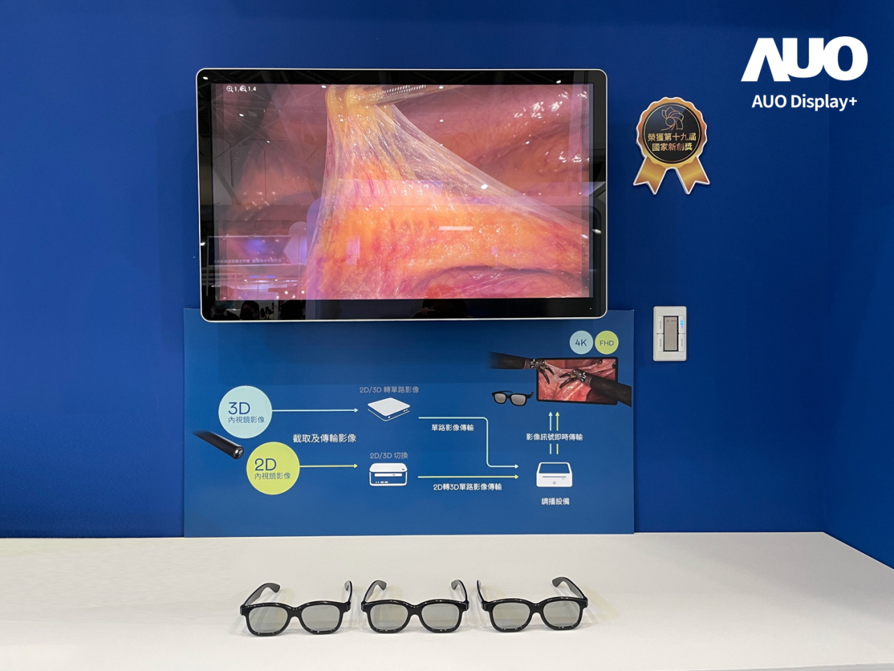 達擎寬視角3D醫療顯示器，協助醫護團隊成員於手術進行時，皆能看到一致性的3D影像，提高溝通效率，使手術更精準、快速完成達擎寬視角3D醫療顯示器，協助醫護團隊成員於手術進行時，皆能看到一致性的3D影像，提高溝通效率，使手術更精準、快速完成