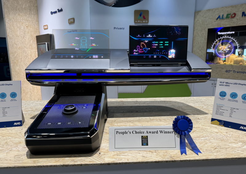 YY易游m6米乐车用Micro LED Display HMI解决方案获&rdquo;最佳车用显示奖&rdquo;，以用户为中心开发，针对前座驾驶与乘客设计兼具娱乐与安全的高画质屏幕，包含车舱前座的Micro LED透明屏幕及全球首款内建镜头的智慧Micro LED显示器